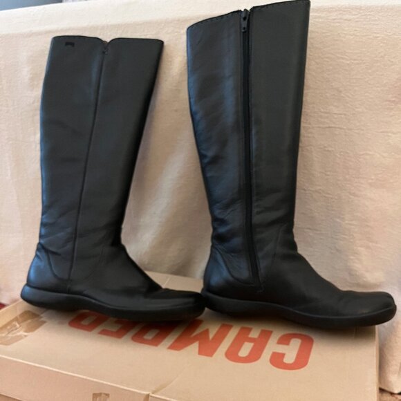 EUC CAMPER Spiral Comet Tall Black Boots US 7M/EU 37 - Picture 10 of 14